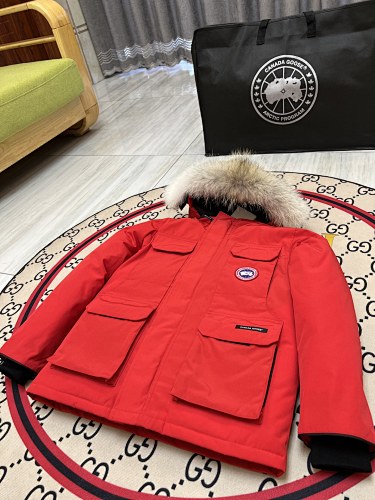 Canada Goose Kids' Unisex Hooded Parka with Fur-Look Trim