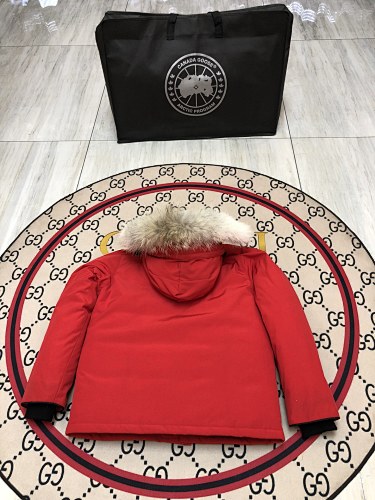Canada Goose Kids' Unisex Hooded Parka with Fur-Look Trim