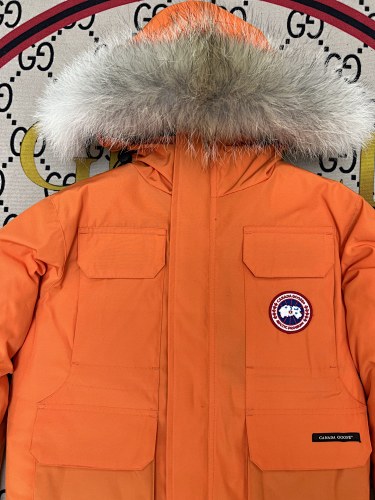 Canada Goose Kids' Unisex Hooded Parka with Fur-Look Trim
