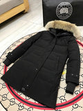Canada Goose Women's Black Hooded Puffer Coat