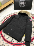Canada Goose Unisex Black Hooded Puffer Jacket