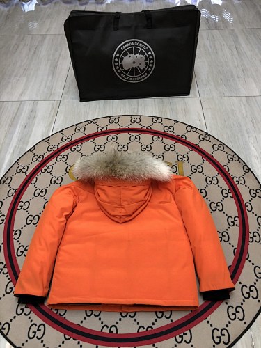 Canada Goose Kids' Unisex Hooded Parka with Fur-Look Trim