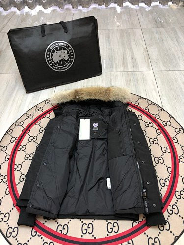 Canada Goose Unisex Black Hooded Puffer Jacket