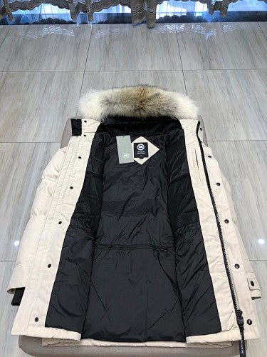 Canada Goose Hooded Parka with Fur-Look Trim